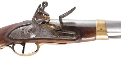 Rare pistolet de marine à silex modèle 1786,... - Lot 13 - Ader