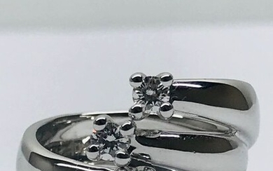 Recarlo - 18 kt. White gold - Ring - 0.50 ct Diamond