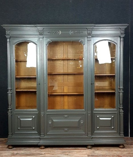 Renaissance style bookcase in lacquered wood - Wood - Late 19th century