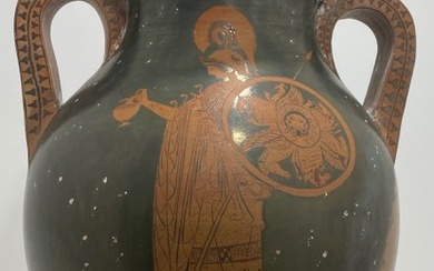 Replica of an Ancient Greek Ceramic Panathenaic Amphora - 45 cm