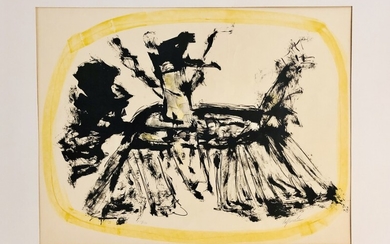 Robert Jacobsen: “Dansk kvartet i Paris”, 1971. Signed Rob. Jacobsen, 150/150. Visible size 51×67 cm. Unframed.