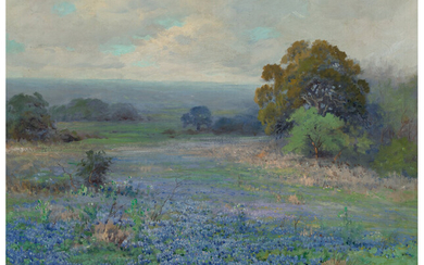 Robert William Wood (1889-1979), Afternoon Bluebonnet Pasture (circa 1920s)