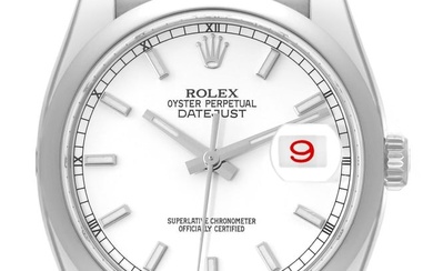 Rolex Datejust White Dial Oyster