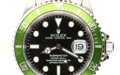 Rolex - Submariner Date 'Kermit' Flat Four - 16610LV ´´NO RESERVE PRICE´´ - Men - Circa 2004