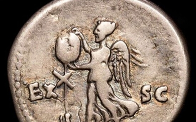 Roman Empire - AR Denarius, Divvus Vespasian (+79 A.D.), Rome mint,"Judaea Capta" commemorative. Struck under TItus (80-81) - Silver