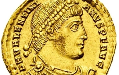 Roman Empire - Solido, Valentiniano I (364-375 d.C.). Zecca Lugdunum, 365 -366 d.C. - Gold