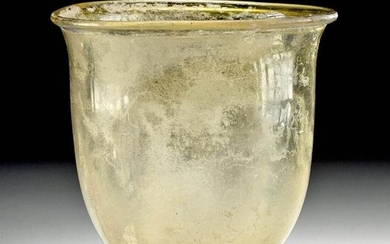Roman Glass Goblet on Stemmed Foot