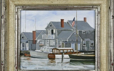 Roy Bailey Oil on Canvas "North Wharf"