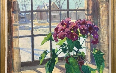 Ruth Haviland Sutton Oil on Canvas "Winter Still Life"