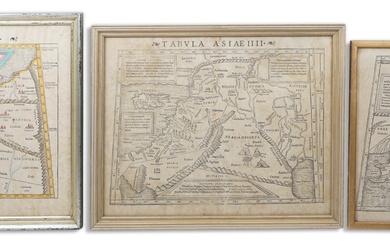 SEBASTIAN MUNSTER, GERMAN 1488-1552, THREE MAPS OF ASIA: TABULA ASIAE IIII, V, AND X, 16TH CENTURY, Engraving