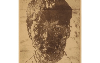 *STANLEY SPENCER (1891-1959) 'Self Portrait' with pencil ins...