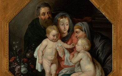 School of Sir Peter Paul Rubens The Holy Family with