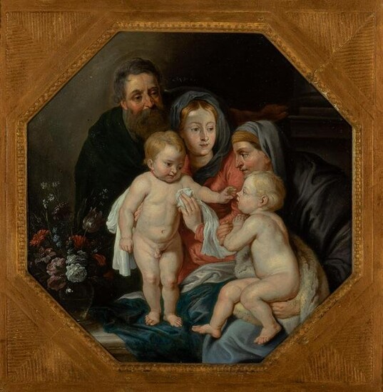 School of Sir Peter Paul Rubens The Holy Family with