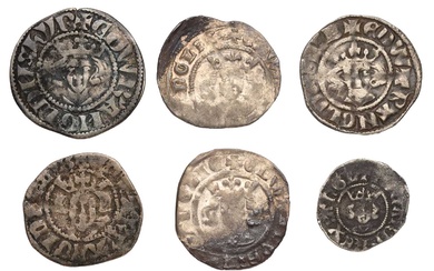 Selection of Medieval Hammered Pennies, 6 coins comprising; 2x Edward...