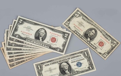 美元纸币一组 Set of Americain Dollar Banknotes