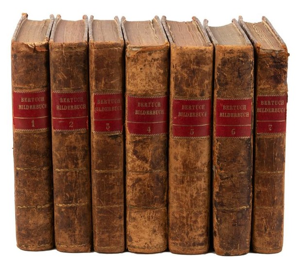 Seven volumes of Bertuch's Bilderbuch für Kinder
