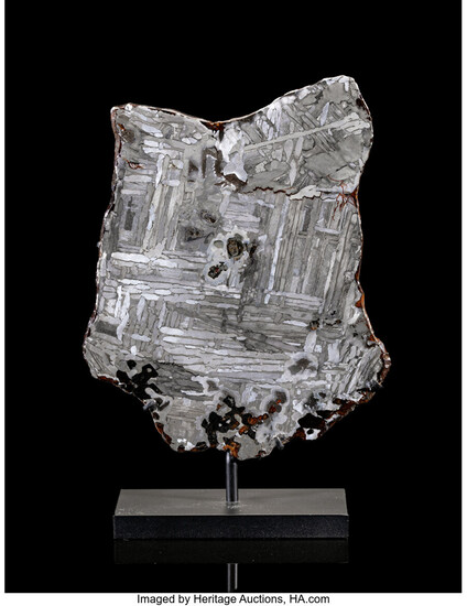 Seymchan Meteorite Slice Pallasite, PMG Magadanskaya Oblast, Russia -...