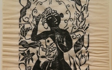 Shiko Munakata woodcut
