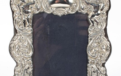 Silver mounted picture frame, hallmarked London, 1987, maker's marks for Keyford Frames, Ltd
