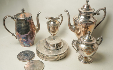 Silverplate Teapots and Trivets