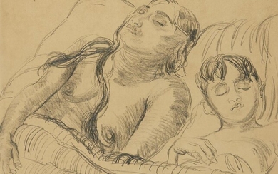 Sir Jacob Epstein KBE, British/American 1880-1959 – Sunita and her son, c.1920s; pencil on paper, signed lower left ‘Epstein’, 46.4 x 54.2 cm (ARR) Note: One of the most important sculptors in Britain of the 20th century, Sir Jacob Epstein’s works...