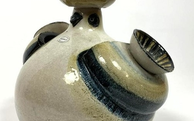 Soholm Dansk design Scandinavian pottery bird vessel. H