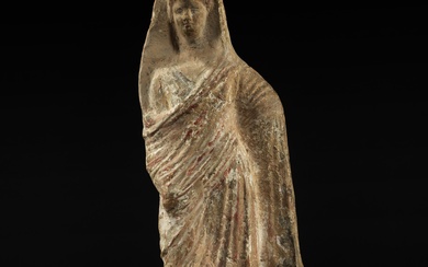 Statuette, Tanagra, époque hellénistique, IIIe-Ier s av.JC