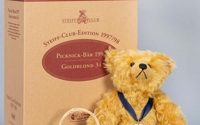 Steiff Club 1997/98 Picnic Bear Gold Blond LE. Number