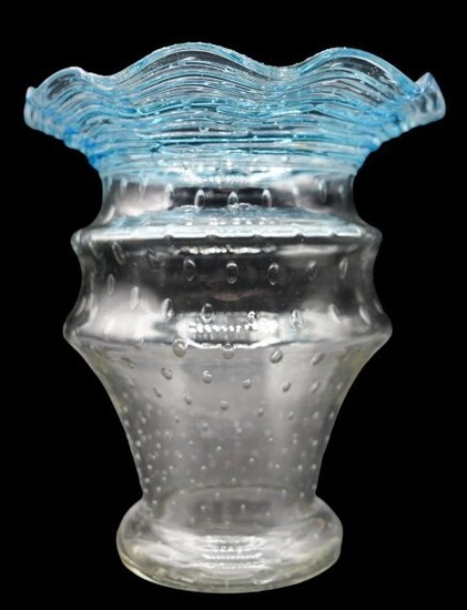 Steuben Glass Controlled Bubble Vase