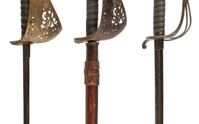 Swords. An 1822 pattern cavalry officer's sword plus two others