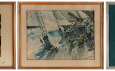 THREE LITHOGRAPHS, TWO BY JOHN WHORF