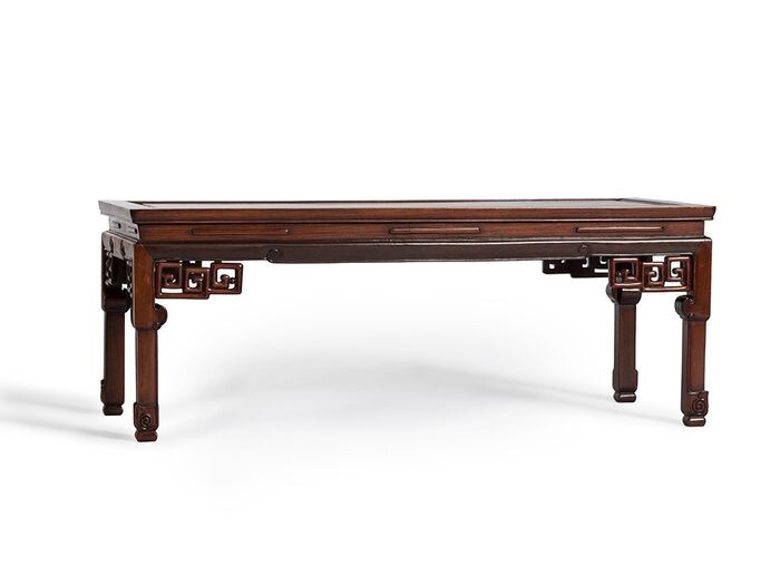 Table with Subtle Meander Decor - Hardwood - China - Qing Dynasty (1644-1911)