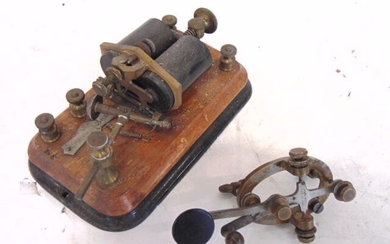 Telegraph key and sounder / receiver, J. Bunnell & Co.