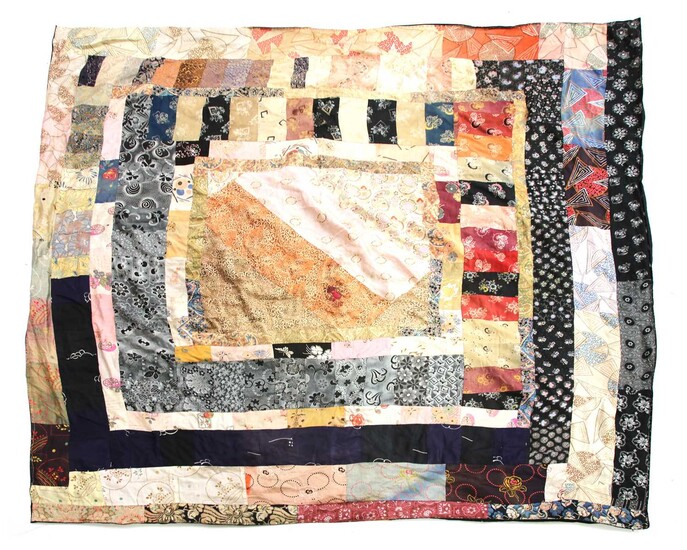 Three hand stitched patchwork quilts