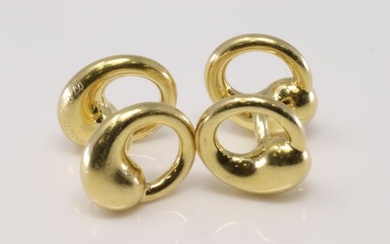 Tiffany & Co 18Kt Yellow Gold Cufflinks.