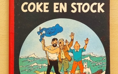 Tintin T19 - Coke en stock (B24) - C - First Belgian edition - (1958)