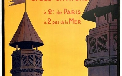 Travel Poster Abbeville Somme France