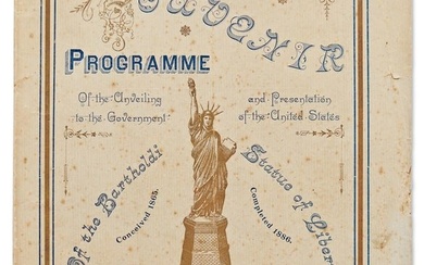 Unveiling of the Statue of Liberty 1886 Souvenir Program