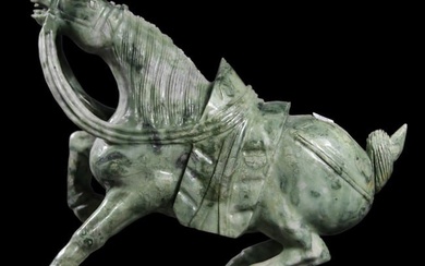 VINTAGE CHINESE SOAPSTONE TANG STYLE HORSE