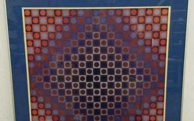 Victor Vasarely lithographic poster