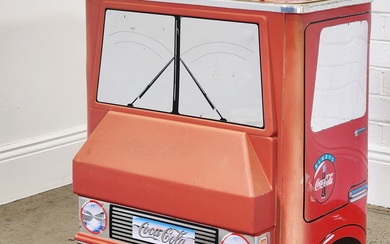 Vintage Coca-Cola Truck form esky (h:83 x w:56 x d:31...