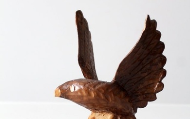 Vintage Hand Carved Eagle