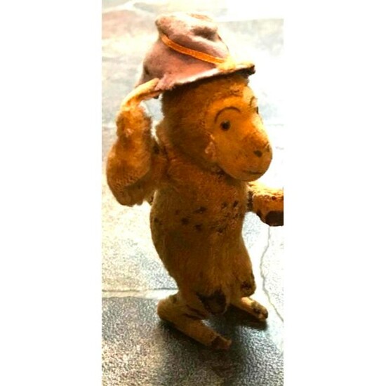 Vintage Japan Dandy Wind Up Monkey Toy