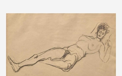 Vladimir Kagan (American, 1927-2016) Study of Reclining Nude