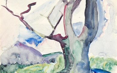 WILLIAM ZORACH (1887 - 1966, AMERICAN) Untitled, (Tree).