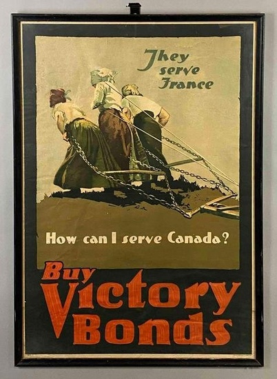 WW1 Canadian Buy Victory Bonds Military Poster