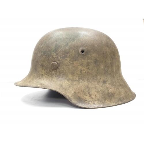 WW2 German M42 Normandy Helmet. This helmet is a typical pos...