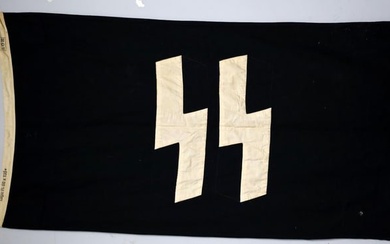 WWII GERMAN THIRD REICH SS BANNER FLAG