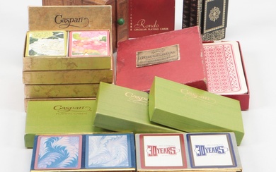 Waddington's "Rondo" and Other Playing Cards in Cases and Boxes