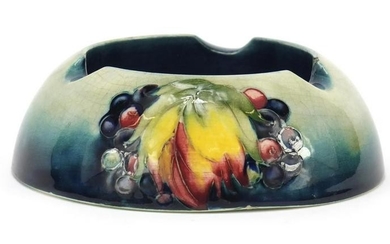 William Moorcroft pottery ashtray, hand painted in the